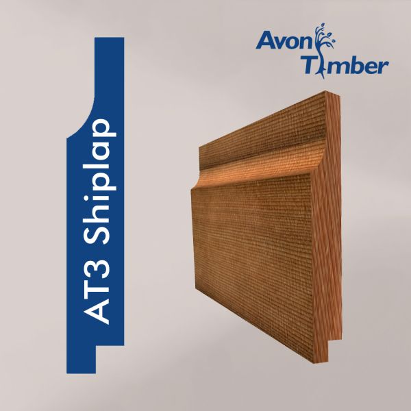 Cedar Type AT3 Shiplap Cladding (Per Metre)