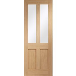 Oak Internal Door: Type Malton Shaker with Clear Glass