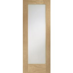 Oak Internal Door: Type Pattern 10 with Clear Glass