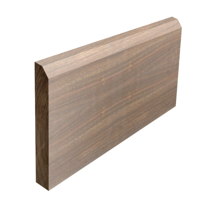 bevelled walnut architrave