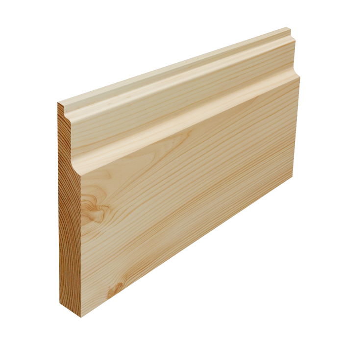 lambs tongue pine skirting board