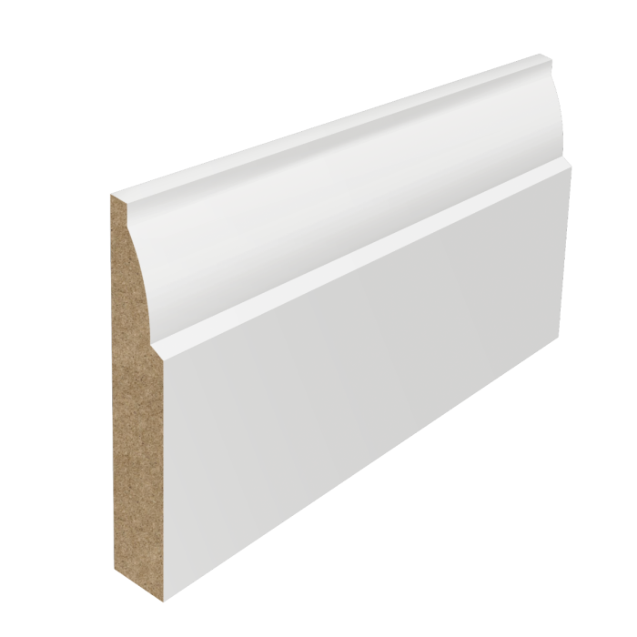 Ovolo MDF Skirting Board (White Primed)