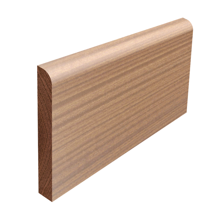round one edge sapele skirting board