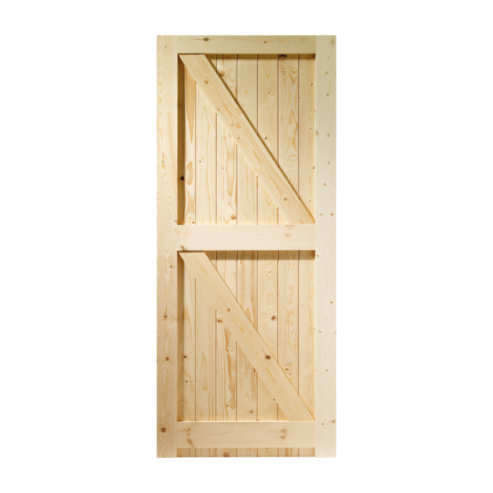 external pine framed ledged & braced gate