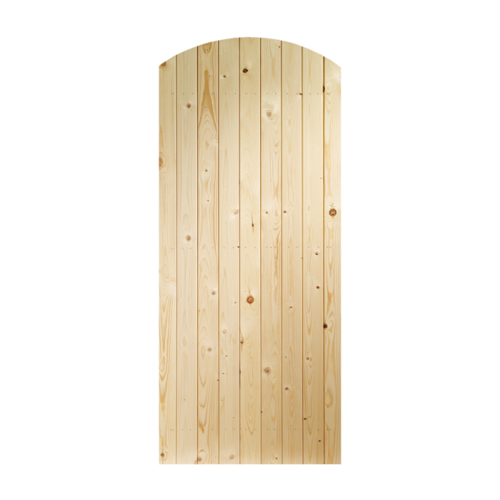 ledged & braced arched top timber gate