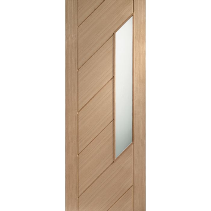 Oak Internal Door: Type Monza with Obscure Glass