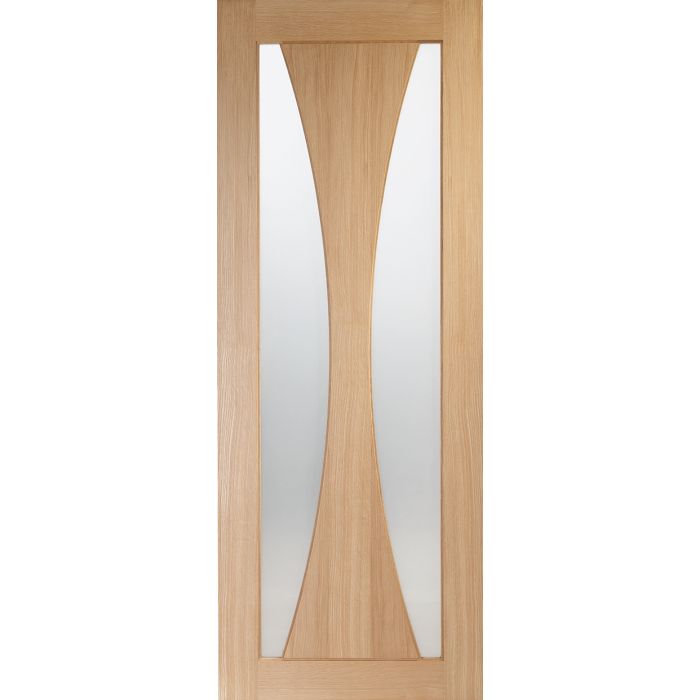 Oak Internal Fire Door: Type Verona with Clear Glass
