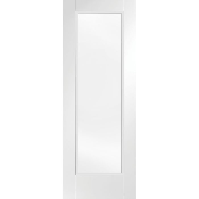 White Primed Internal Obscure Glazed Door: Type Pattern 10
