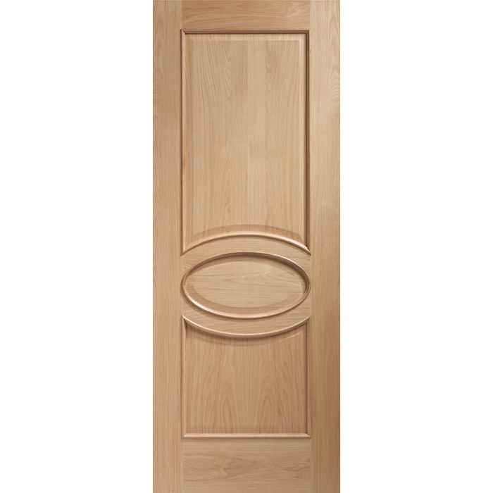 Internal Oak Veneer Door: Type Calabria with Raised Mouldings Internal Oak Veneer Door: Type Calabria with Raised Mouldings