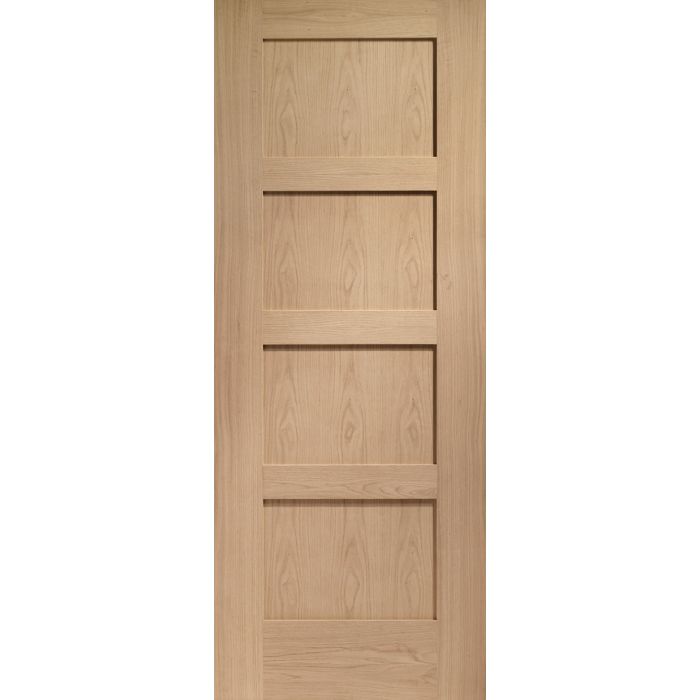 Oak Pre Finished Internal Fire Door: Type Shaker 4P 