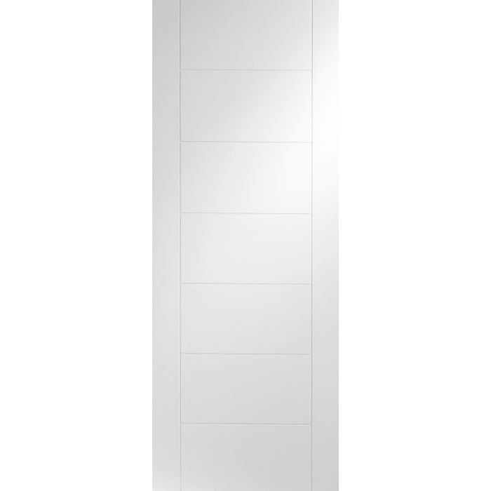 White Primed Internal Door: Type Palermo