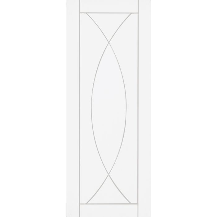 White Primed Internal Fire Door: Type Pesaro