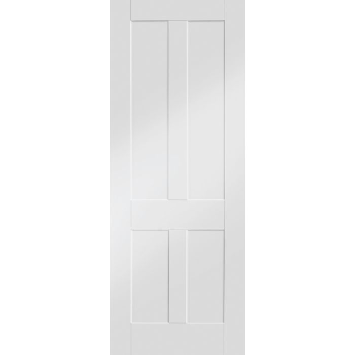 White Primed Internal Fire Door: Type Victorian Shaker