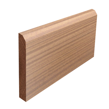 Solid Sapele Bevelled Skirting (Per Metre)