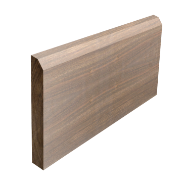 Solid American Black Walnut Bevelled Skirting (Per Metre)