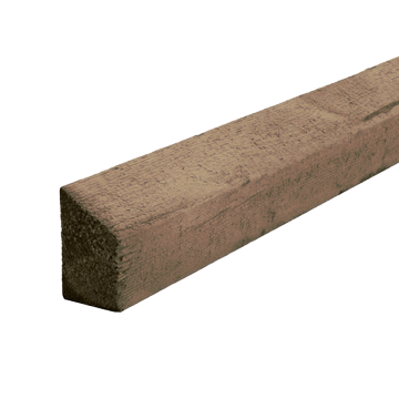 47x63mm Bevelled Rail Brown Treated