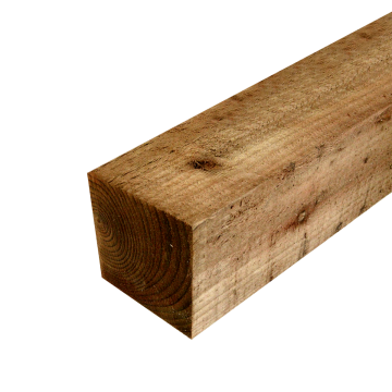 100x100mm Sawn Post Brown Treated