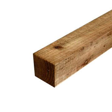 75x75mm Sawn Posts Brown Treated
