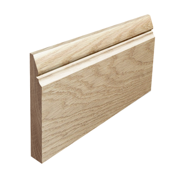 Gladius Profile Solid Oak Skirting Board (Per Metre)