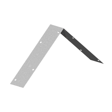 Galvanised Fencing Knee Rail Strap (75-475mm)