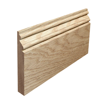 Mercury Profile Solid Oak Skirting Board (Per Metre)