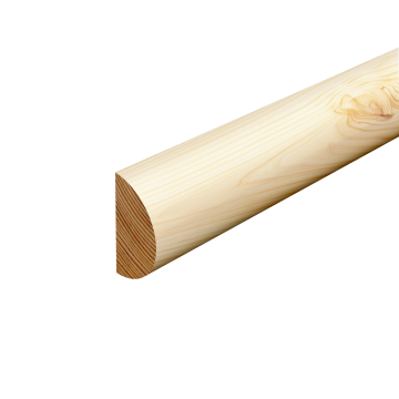 2.4m Pine Half Round