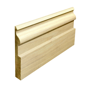 Solid Tulipwood Large Ogee Skirting (Per Metre)