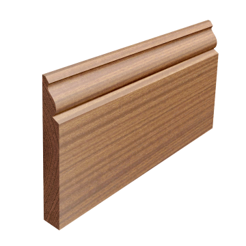 Solid Sapele Small Ogee Skirting (Per Metre)