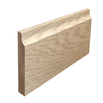 Pendant Profile Solid Oak Skirting Board (Per Metre)