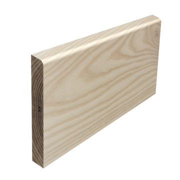 Solid American White Ash Pencil Round (6mm Radius) Architrave (Per Metre)
