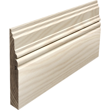 Solid American White Ash Saturn Skirting (Per Metre)