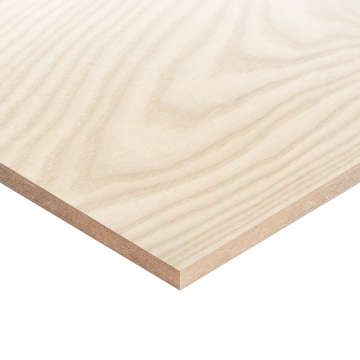 Decorative Veneered MDF Ash Two Sides A/B Quality