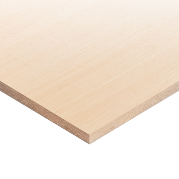 Decorative Veneered MDF White Beech Two Sides A/B Quality