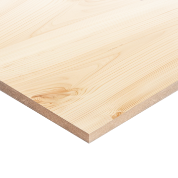 Decorative Veneered MDF Pine Two Sides A/B Quality