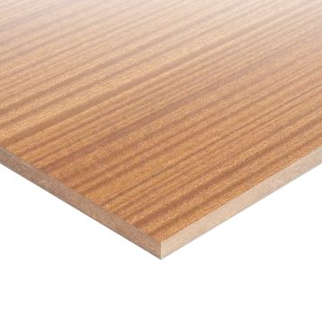 Decorative Veneered MDF Crown Cut Sapele Two Sides A/B Quality