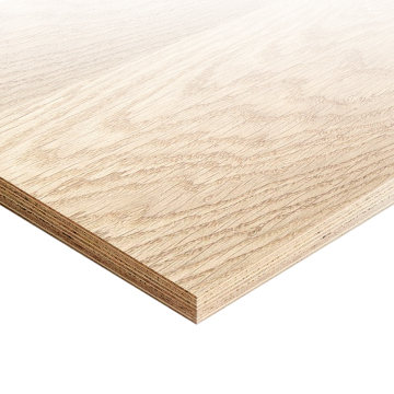 Decorative Veneered Plywood Crown Cut Oak (One Side)