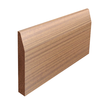 Solid Sapele Splayed Skirting (Per Metre)