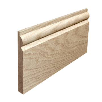 15mm Torus Profile Solid Oak Skirting Board (Per Metre)