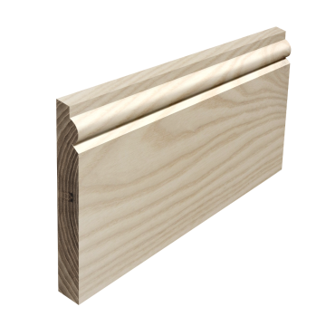 Solid American White Ash Mini Torus Skirting (Per Metre)