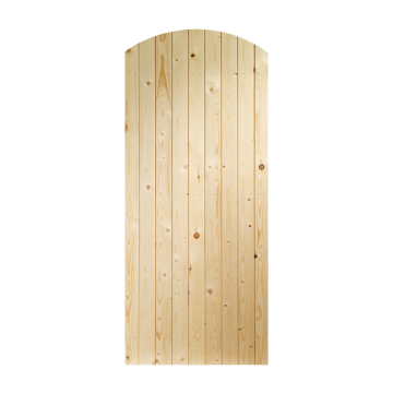 Pine External Door/Gate: Type Ledged & Braced Arched Top