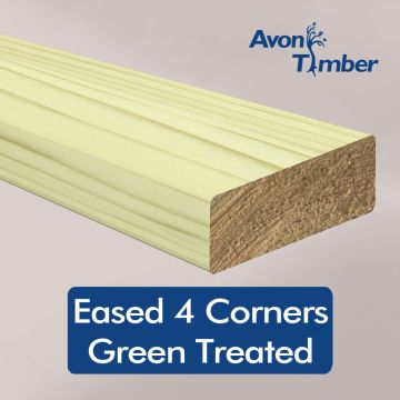 75mm C24 KD Carcassing Eased Four Corners Green Treated