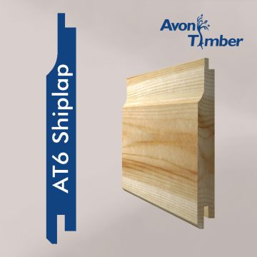 Larch Type AT6 Shiplap Cladding (Per Metre) 