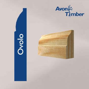 Redwood Ovolo Architrave in Pine