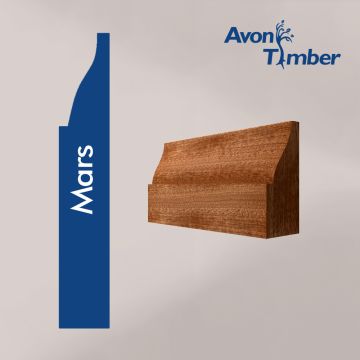 Solid Sapele Mars Architrave (Per Metre)