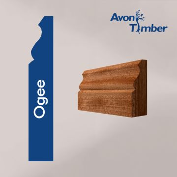 Solid Sapele Ogee Architrave (Per Metre)