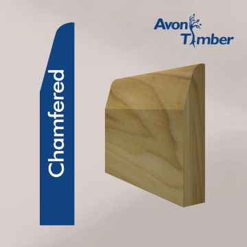 Solid Tulipwood Chamfered Skirting (Per Metre)