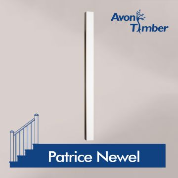 Benchmark White Primed Newel - Patrice