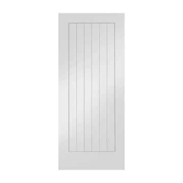 White Primed Internal Fire Door: Type Suffolk