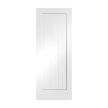 White Primed Internal Door: Type Suffolk