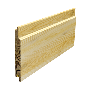 vertical larch cladding